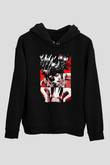 Bleach Baskılı Unisex Siyah Hoodie
