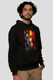 Bleach Baskılı Unisex Siyah Hoodie