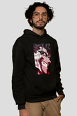 Bleach Baskılı Unisex Siyah Hoodie