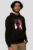 Bleach Baskılı Unisex Siyah Hoodie