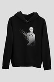Bleach Baskılı Unisex Siyah Hoodie