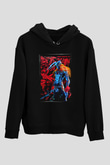 Bleach Baskılı Unisex Siyah Hoodie