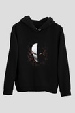 Bleach Baskılı Unisex Siyah Hoodie