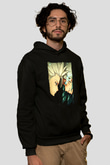 Bleach Baskılı Unisex Siyah Hoodie