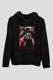 Bleach Baskılı Unisex Siyah Hoodie