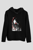 Bleach Baskılı Unisex Siyah Hoodie