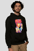Bleach Baskılı Unisex Siyah Hoodie