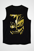 Bleach Baskılı Unisex Siyah Kolsuz Tişört - Tshirt