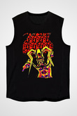 Bleach Baskılı Unisex Siyah Kolsuz Tişört - Tshirt