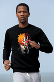 Bleach Baskılı Unisex Siyah Sweatshirt