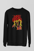Bleach Baskılı Unisex Siyah Sweatshirt