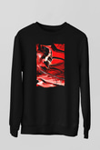 Bleach Baskılı Unisex Siyah Sweatshirt