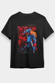 Bleach Baskılı Unisex Siyah Tişört - Tshirt