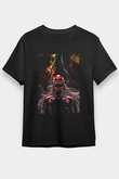Bleach Baskılı Unisex Siyah Tişört - Tshirt