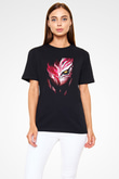 Bleach Baskılı Unisex Siyah Tişört - Tshirt