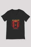 Blind Guardian Baskılı Unisex Siyah V Yaka Tişört