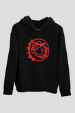 Blink-182 Baskılı Unisex Siyah Hoodie