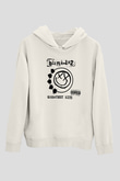 Blink 182 Beyaz Unisex Kapşonlu Sweatshirt