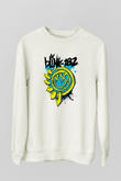 Blink 182 Beyaz Unisex Sweatshirt