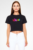 Blink 182 Siyah  Crop Top Tişört