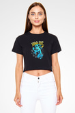 Blink 182 Siyah Crop Top Tişört