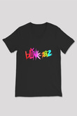 Blink 182 Siyah Unisex V Yaka Tişört