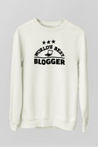 Blogger Beyaz Unisex Sweatshirt