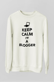 Blogger Beyaz Unisex Sweatshirt