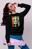 Blondie - Debbie Harry Baskılı Unisex Siyah Sweatshirt