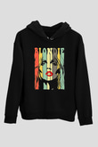 Blondie - Debbie Harry Baskılı Unisex Siyah Kapüşonlu Sweatshirt