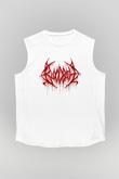 Bloodbath Beyaz Unisex Kolsuz Tişört