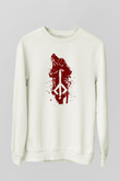 Bloodborne Beyaz Unisex Sweatshirt