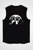 Blue Oyster Cult Baskılı Unisex Siyah Kolsuz Tişört - Tshirt