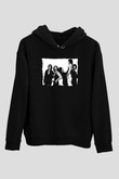 Blue Oyster Cult Baskılı Unisex Siyah Kapüşonlu Sweatshirt