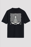 Blue Oyster Cult Baskılı Unisex Siyah Oversize Tişört - Tshirt