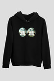 Blue Oyster Cult Baskılı Unisex Siyah Kapüşonlu Sweatshirt
