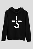 Blue Oyster Cult Baskılı Unisex Siyah Kapüşonlu Sweatshirt