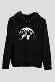Blue Oyster Cult Baskılı Unisex Siyah Kapüşonlu Sweatshirt