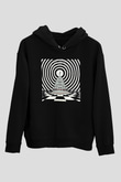 Blue Oyster Cult Baskılı Unisex Siyah Kapüşonlu Sweatshirt