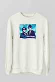 Blues Brothers Beyaz Unisex Sweatshirt