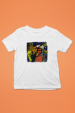 Blur Baskılı Unisex Beyaz Çocuk Tişört