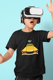 Blur Baskılı Unisex Siyah Çocuk Tişört