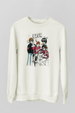 Blur Beyaz Unisex Sweatshirt