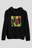 Blur Siyah Unisex Hoodie