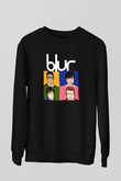 Blur Siyah Unisex Sweatshirt