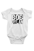 Bob Dylan Baskılı Beyaz Unisex Bebek Body - Zıbın