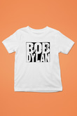 Bob Dylan Baskılı Beyaz Unisex Çocuk Tişört