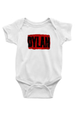 Bob Dylan Baskılı Unisex Beyaz Bebek Body - Zıbın