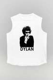 Bob Dylan Beyaz Unisex Kolsuz Tişört