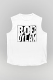 Bob Dylan Beyaz Unisex Kolsuz Tişört